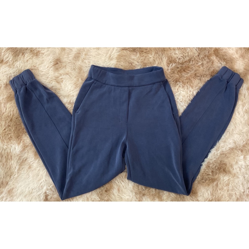 Lululemon Softstreme High Rise Jogger Navy Blue Pants Size 0 W0CQPS - Picture 5 of 8